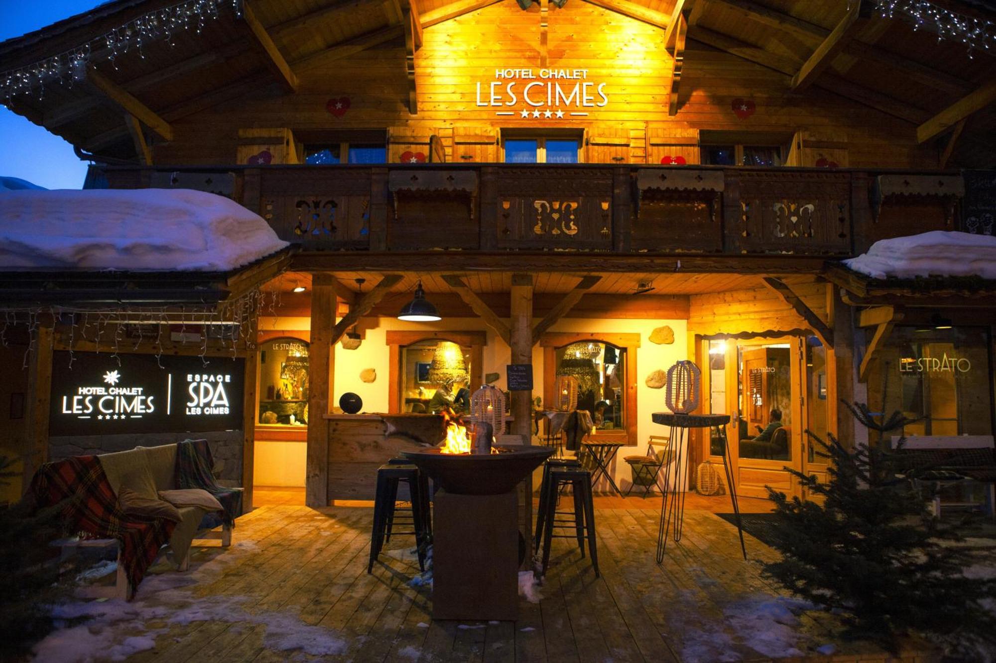 Chalet-Hotel Les Cimes Le Grand-Bornand Ngoại thất bức ảnh
